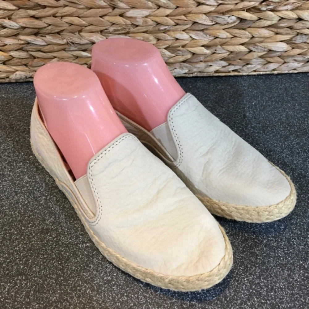 Sperry Light Tan Soft Leather Espadrilles